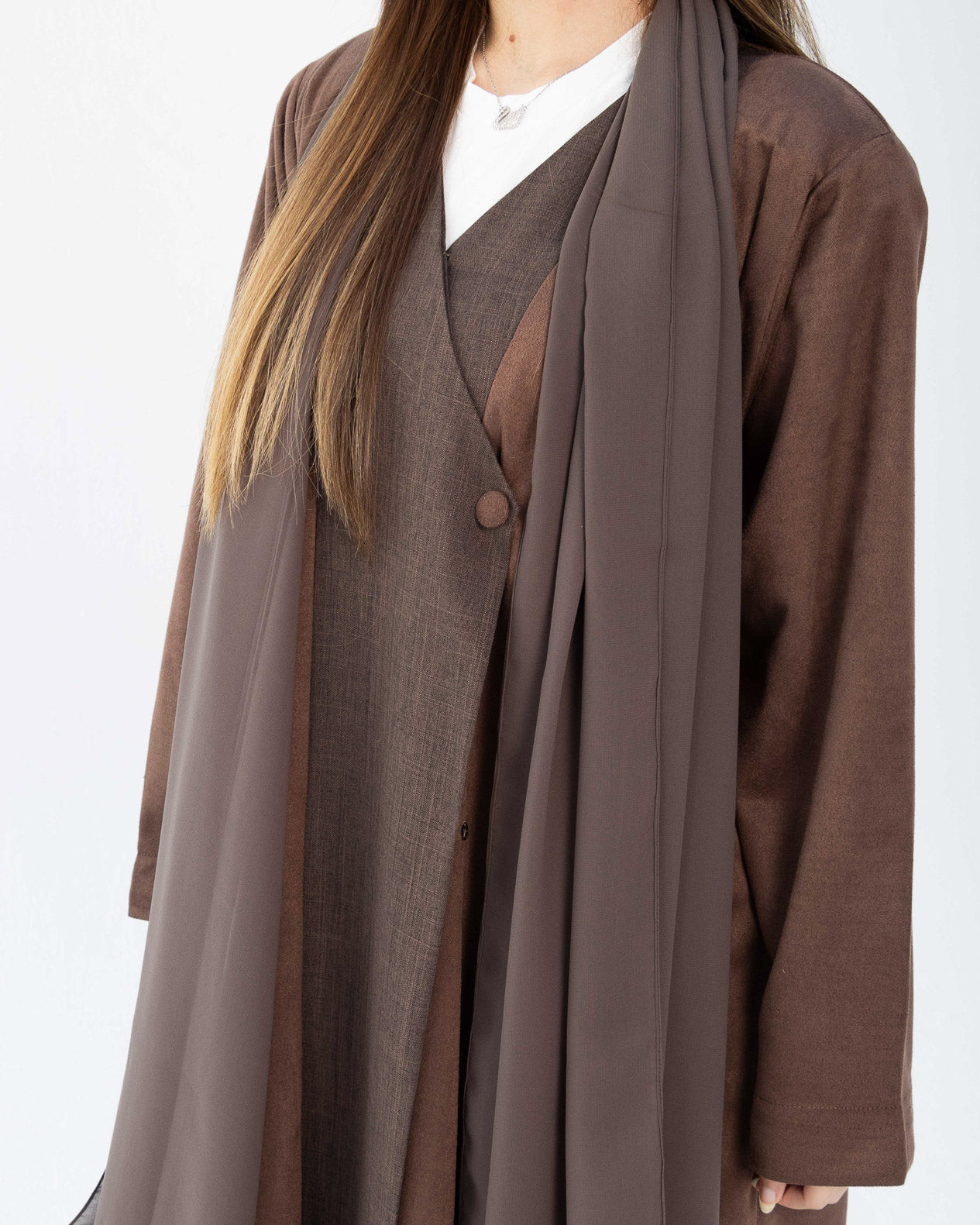 Elysian Winter Abaya - Brown