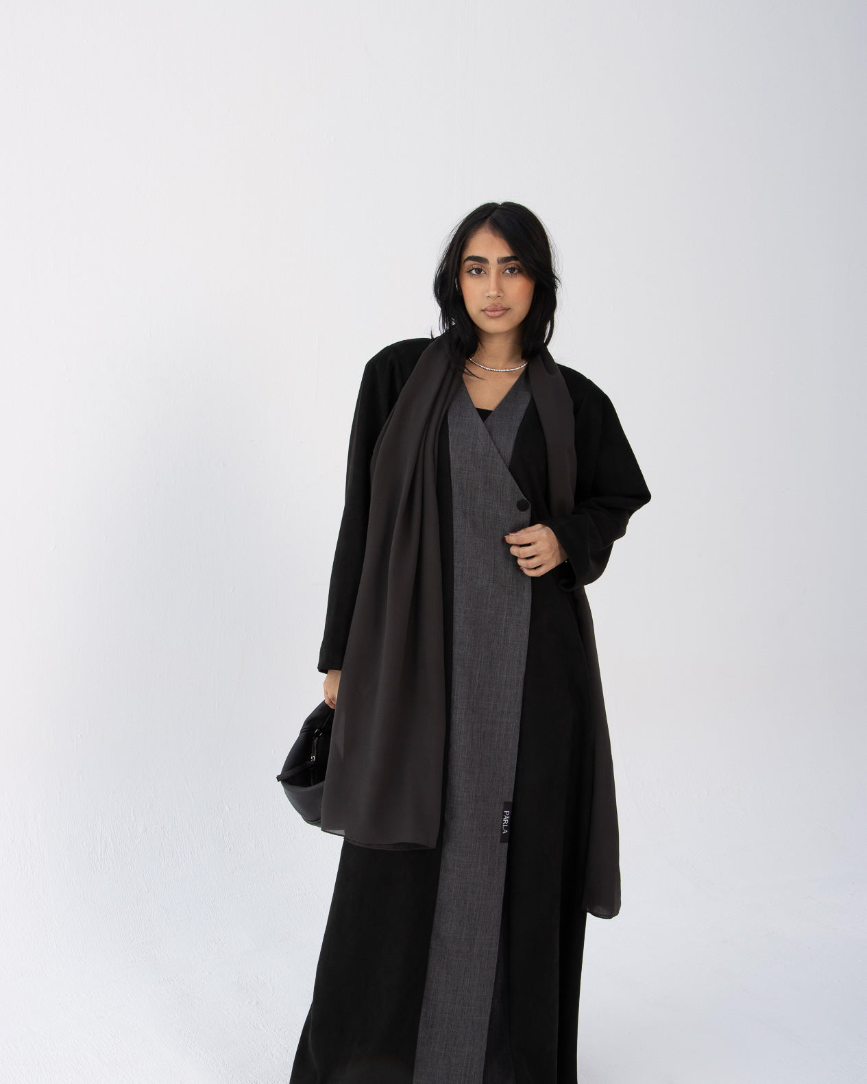 Elysian Winter Abaya - Black